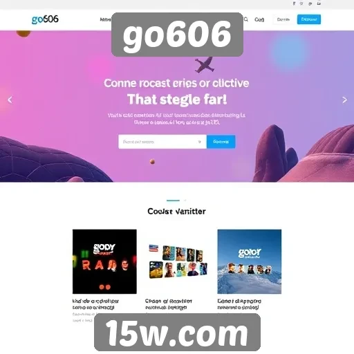 Análise da interface do usuário do site go606